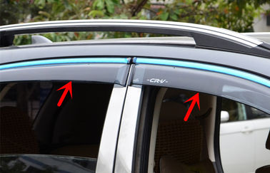 중국 HONDA CR-V 2012 자동차 창문 비저, 스테인리스 스틸 트림 스트라이프 풍선 디플렉터 협력 업체