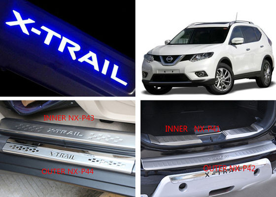 좋은 가격 닛산 X-트레일 2014 2017  Tail Gate and Side Door Sill Steel Scuff Plates 소매업체 온라인으로