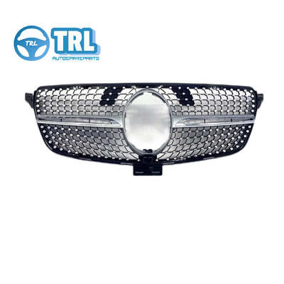 좋은 가격 A1668800985 메르세데스 벤츠 W166 GLE GLS 라디에이터 그릴 내구성 ABS 플라스틱 블랙 온라인으로